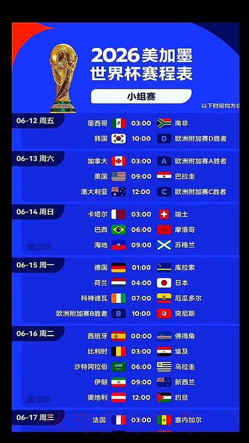 2026世界杯比利时贝林厄姆比赛时间全解析